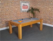 Signature Chester Oak Pool Dining Table: 6ft - Warehouse Clearance