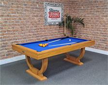 Signature Huntsman Pool Dining Table: Oak Finish, 7ft - Warehouse Clearance