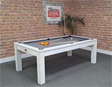 Signature Chester White Solid Wood Pool Dining Table, 7ft: Warehouse Clearance