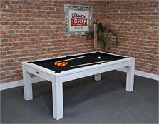 Signature Chester White Solid Wood Pool Dining Table, 7ft: Warehouse Clearance