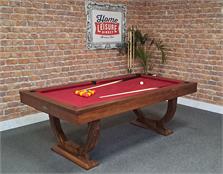 Signature Huntsman Pool Dining Table: Walnut Finish, 7ft - Warehouse Clearance