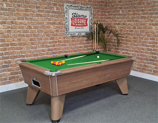 Signature Tournament Pro Edition Pool Table: Walnut Finish, 7ft - Warehouse Clearance