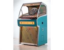 Sound Leisure Rocket Vinyl Jukebox: Turquoise Finish