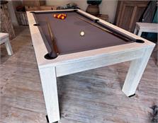 Signature Chester White Solid Wood Pool Dining Table, 7ft: Warehouse Clearance