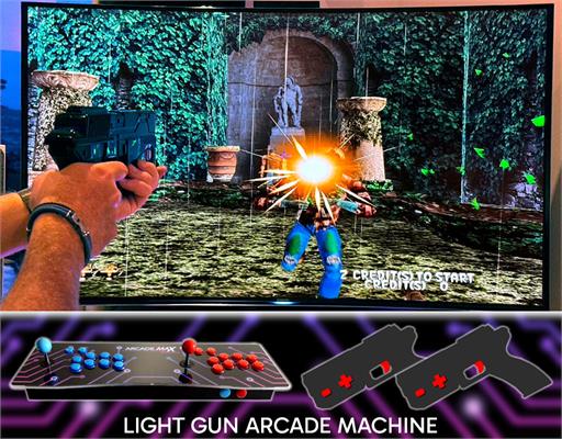 ArcadeMAX Lazer Light Gun Internet Enabled TV Console