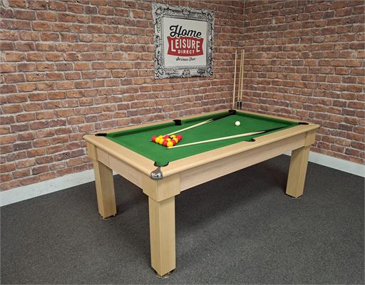 Signature Oxford Pool Dining Table: Light Oak - 6ft: Warehouse Clearance