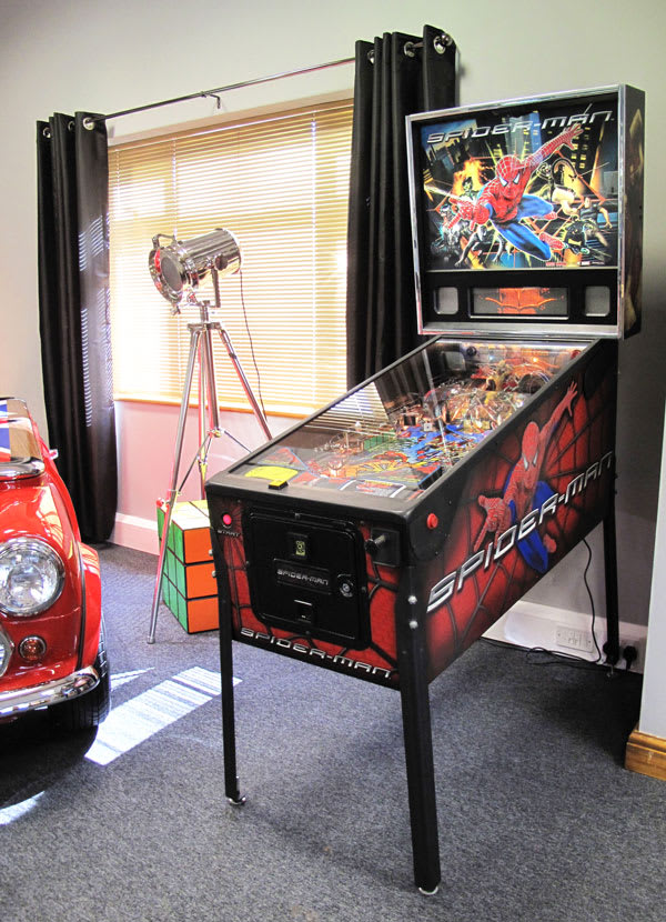 Stern Spider-Man Pinball Machine on Display! | Home Leisure Direct