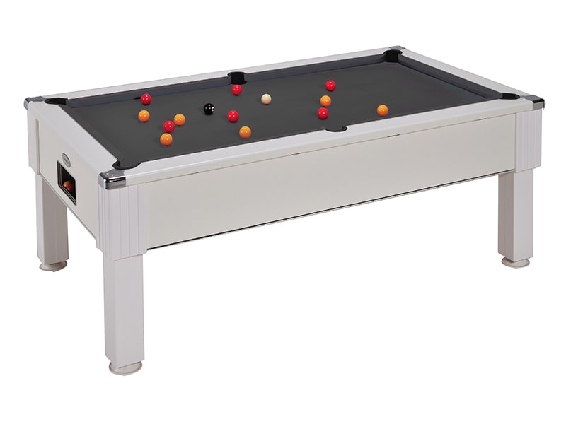 white pool table