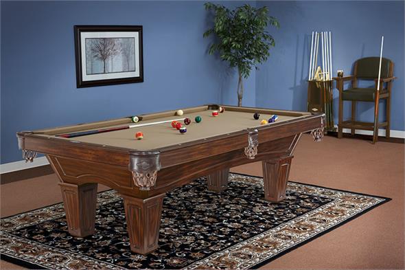 Brunswick Allenton American Pool Table - Tuscana Finish with Tapered ...