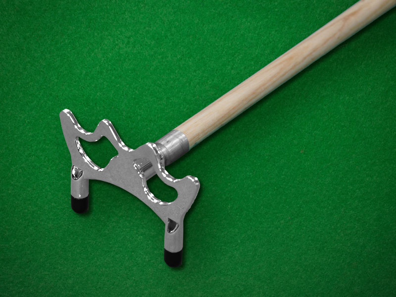 Chrome Butt Cue Rest With Rest Stick | Home Leisure Direct