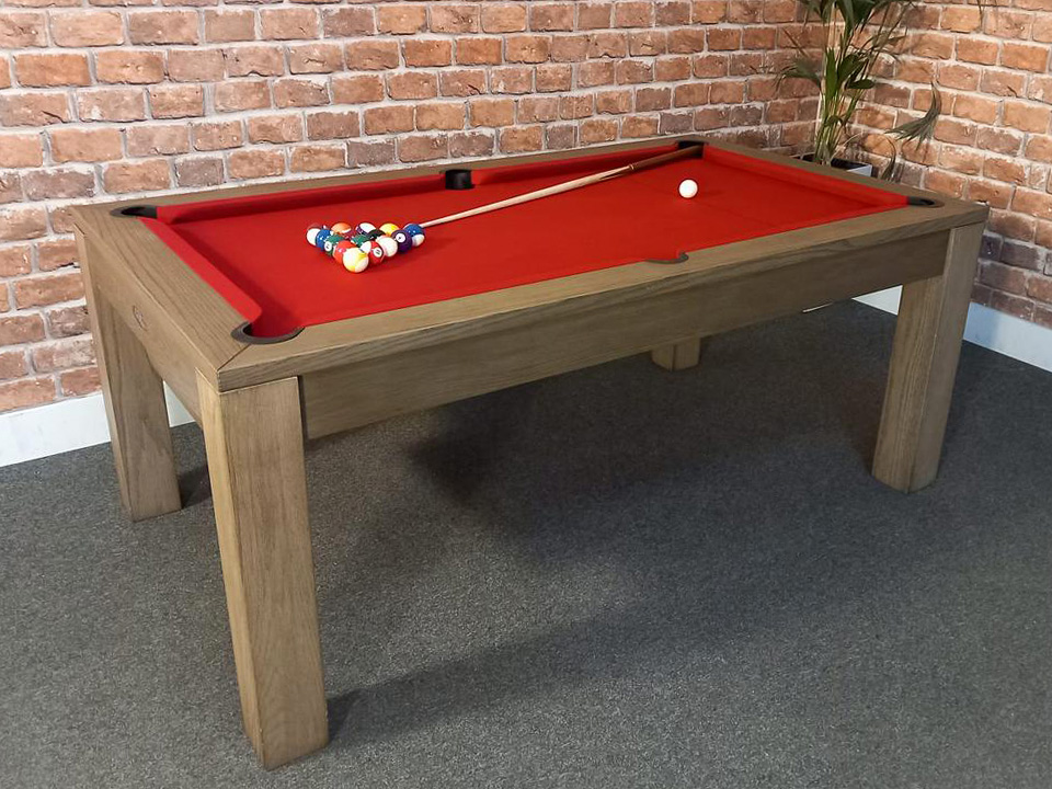 Signature Chester Oak Pool Dining Table: 6ft - Warehouse Clearance