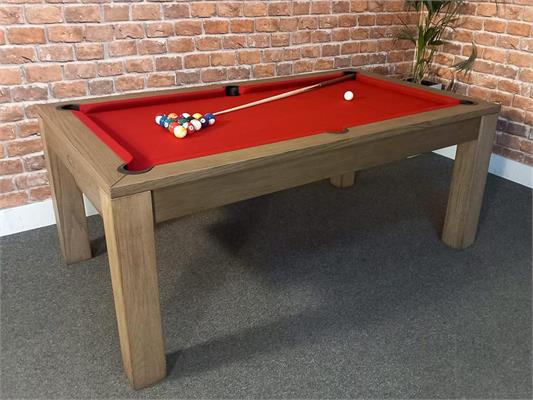 Signature Chester Oak Pool Dining Table: 7ft - Warehouse Clearance