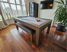 Signature Chester Silver Mist Pool Dining Table: 6ft, 7ft