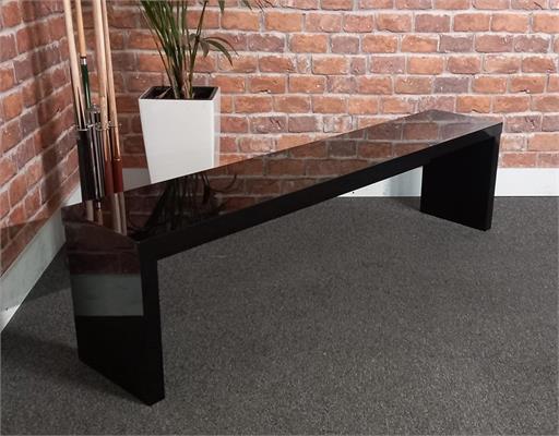 Billiards Montfort High Gloss Black Pool Table Bench: Warehouse Clearance