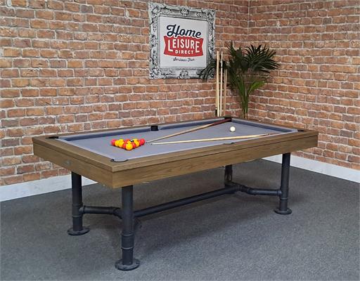 Signature McQueen Silver Mist Pool Dining Table: 7ft - Warehouse Clearance