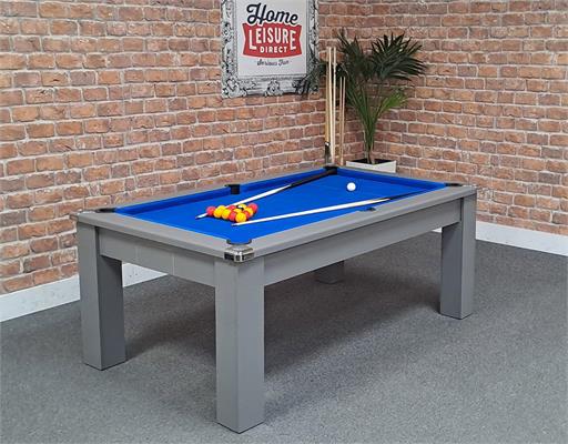 Signature Warwick Pool Dining Table: Onyx Grey Finish, 6ft - Warehouse Clearance